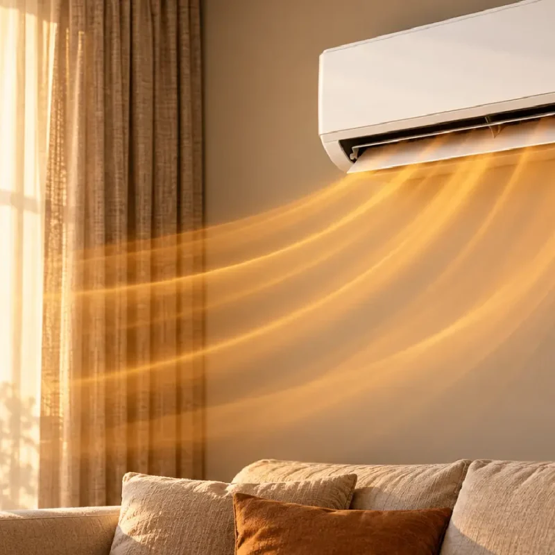 cómo poner el aire acondicionado en calor